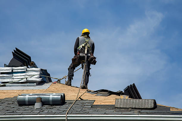 Professional Gutter Installation technician working in Fountain City, IN